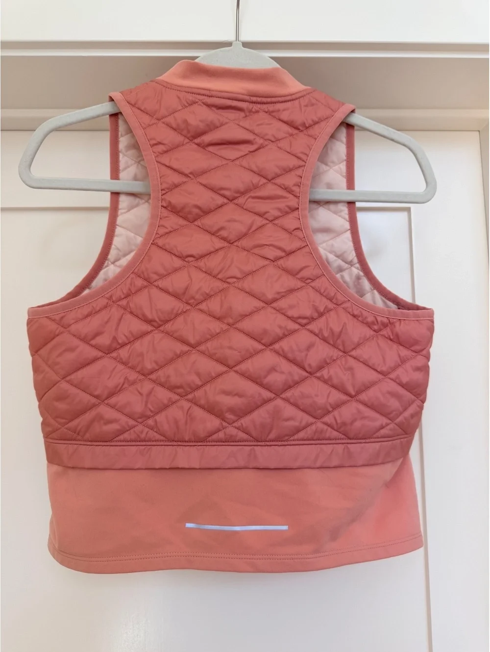 Nike AeroLayer Quilted Running Vest Clean Girl Gorpcore Pink Puffer Small S